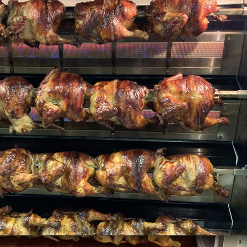 Kyllingegrill på gas